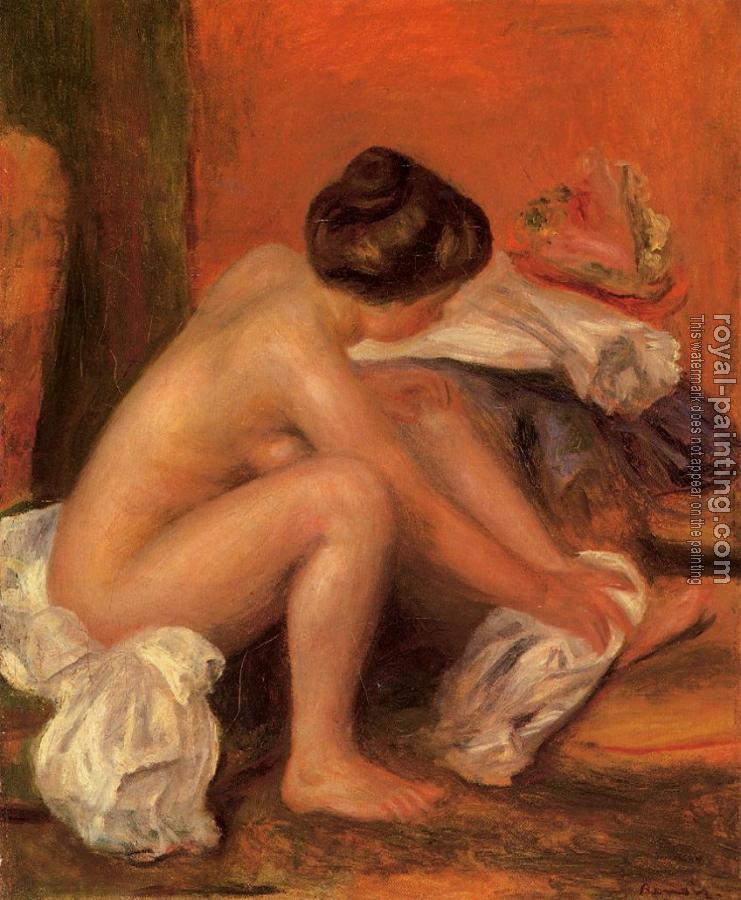 Pierre Auguste Renoir : Bather Drying Her Feet Pierre Auguste Renoir : Bather Drying Her Feet